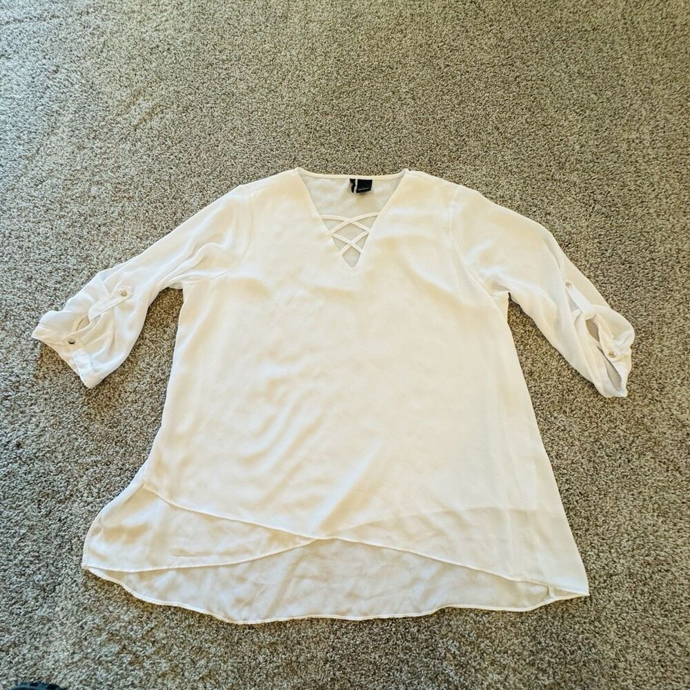 New Directions Curvy Plus Size 1X Women’s Blouse Top Shirt – Stylish